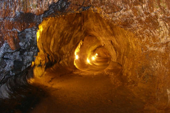 hier ist das lava durchgeflossen