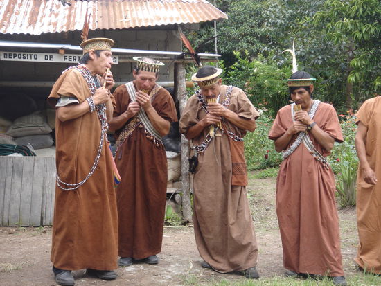 Indianer beim Empfang