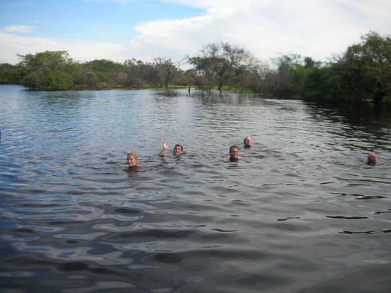 Baden mit Delphinen, doch wo sind sie bloss??