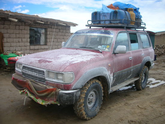 Unser Transportmittel der Jeep