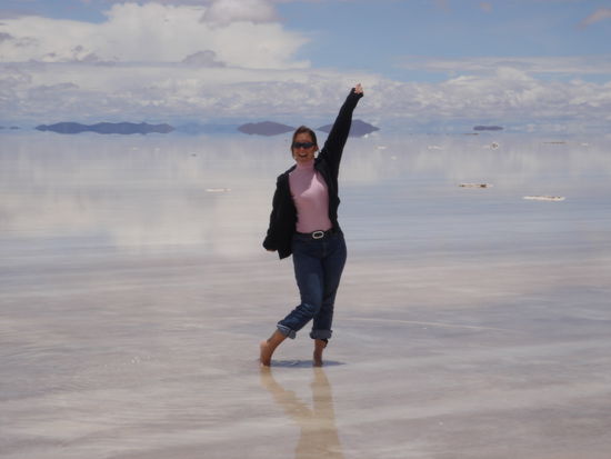 Yeah, Noemi in der Salzwueste!!!