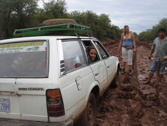 Wieder eimal mehr im Schlamm stecken geblieben