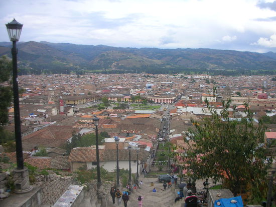 Aussicht auf Cajamarca City