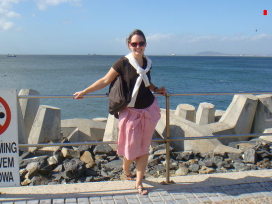 Endlich, das Meer in Cape Town. Hier sahen wir erstmals Delfine.