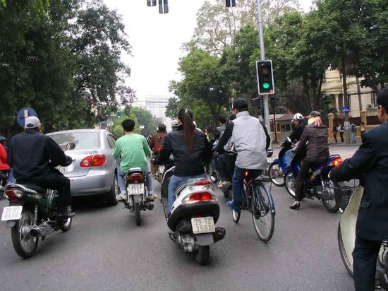 Strassenverkehr Hanoi