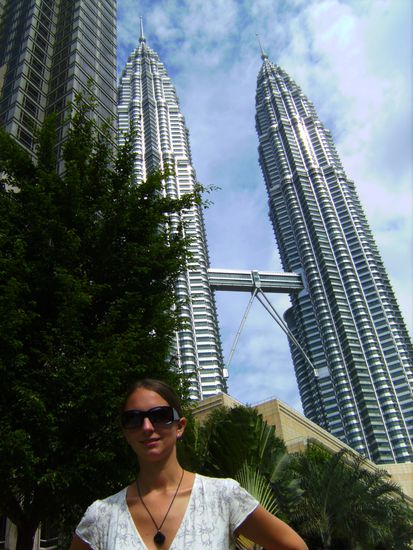 Da oben auf der Bruecke waren wir (170 Meter von insgesamt 452 Metern)