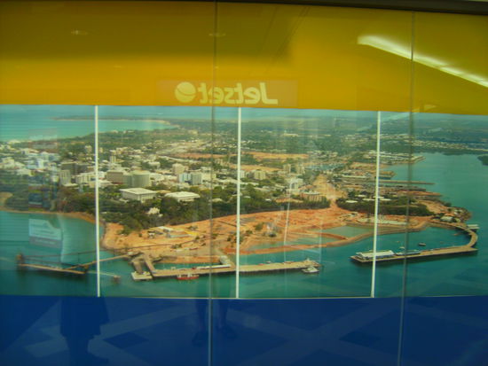 Das photographierte Bild von Darwin City 