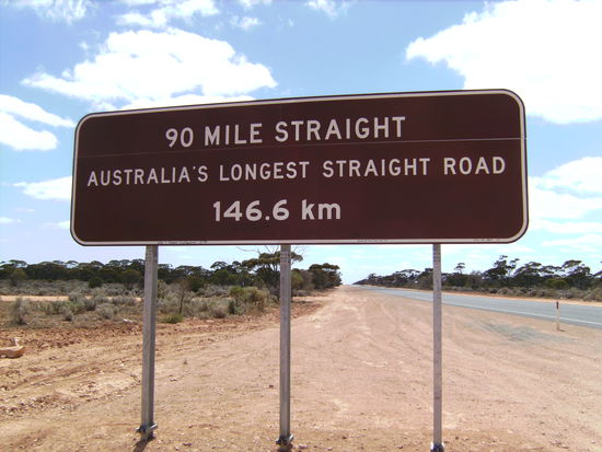 Jaja es war wirklich schnurgeradeaus...