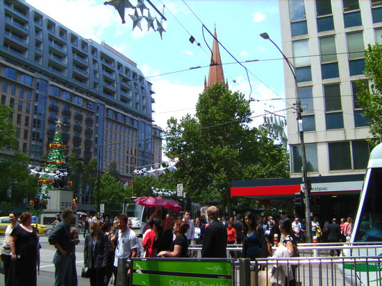 Vorweihnachtliches Treiben in Melbourne