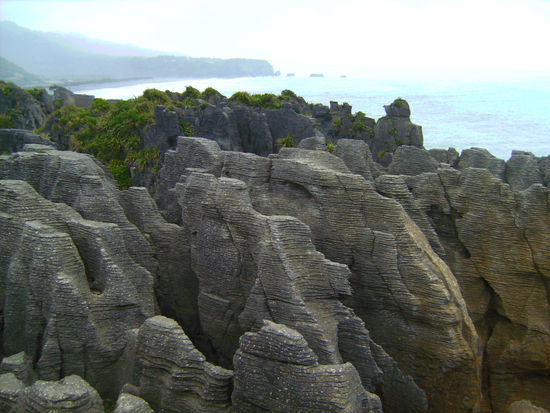 Pancake Rocks an der Westkueste