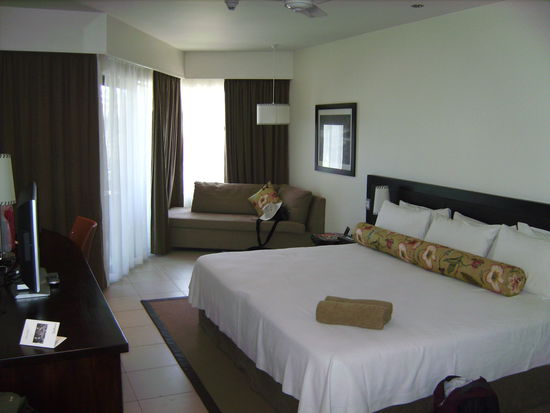 Unser Luxuszimmer mit "Superkingsizebett" 