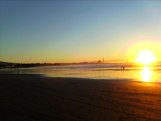 ...und hier der super Sonnenuntergang in New Plymouth...
