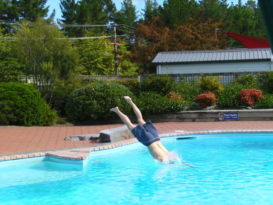 Badespass in Taupo...