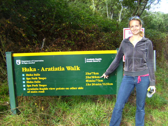 Sabina vor ihrem Walk...