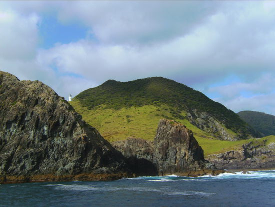 Cape Brett, Bay of Islands. Wer findet den Leuchtturm? 