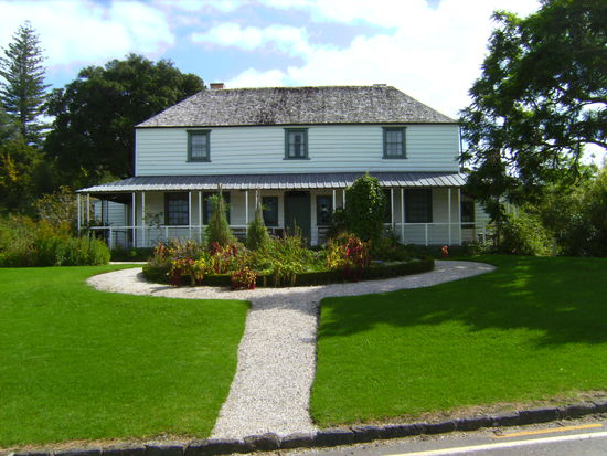 Das Kemp House, Neuseelands ältestes Haus aus dem Jahr 1822. Dafür ist es wahrlich noch gut erhalten!