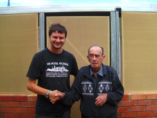 ...and HRH (his royal highness) in person  Wir hatten Glück, dass er überhaupt da war, weil er gerade erst eine Augenoperation hatte wie man unschwer erkennen kann.