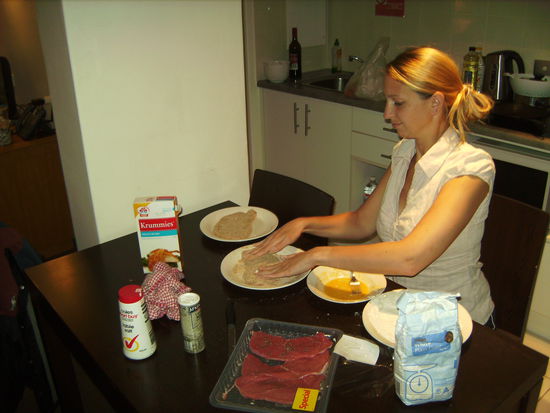 Schaut ganz nach Wiener Schnitzel aus...