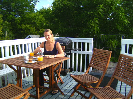 Breakfast on Rooftop @ Brock Street B&amp;B