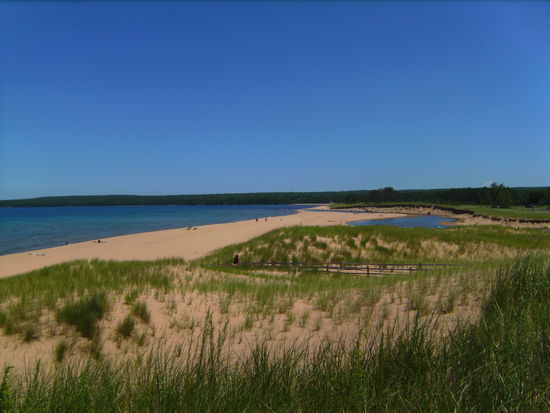 Am Strand des Lake Superior bei Marquette