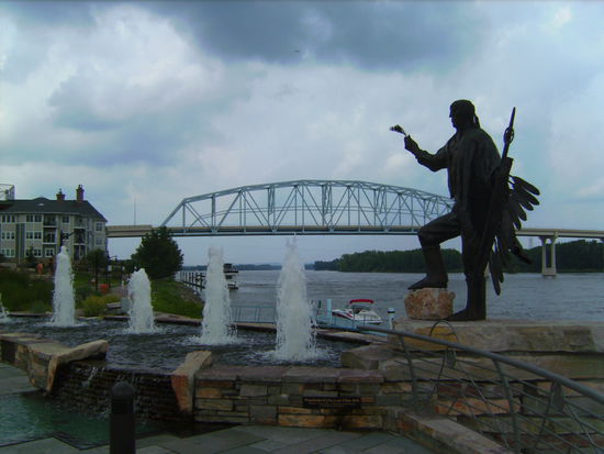 Ein roter Krieger in Wabasha 