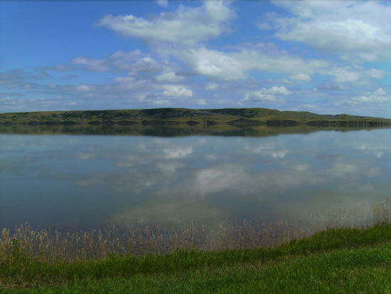 Wolkenspiegelungen im Missouri River 
