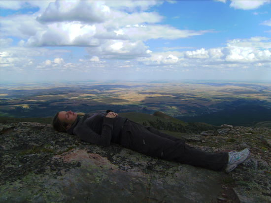 ...und in der anderen Richtung die unendliche Weite der Prärie vor sich zu haben!