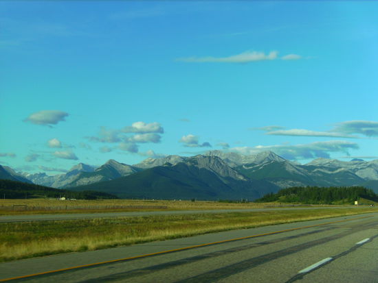 Am Weg in die kanadischen Rockies...