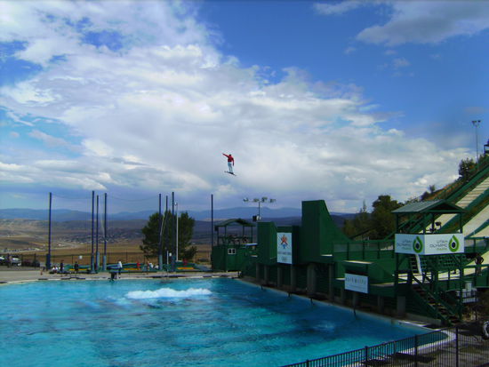 Freestyle Training im Olympiazentrum von Park City 
