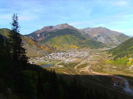 Blick auf Silverton - auch nicht die allerschlechteste Lage 