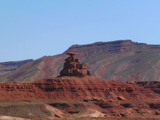 Mexican Hat - schaut wirklich ein wenig aus wie ein Sombrero 