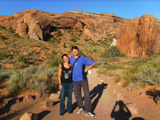 Mit Doris @ Landscape Arch