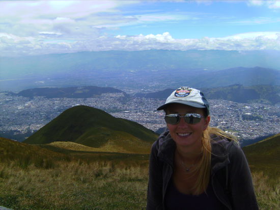 Blick auf Quito...