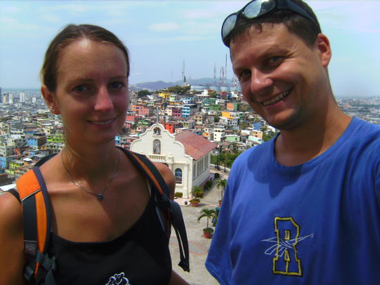 ... auf den wir uns natürlich hinauf gequält haben und von dort oben eine schöne Aussicht auf die Stadt hatten! 