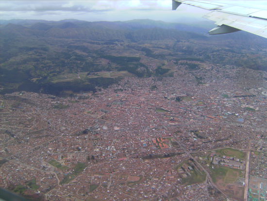 Landeanflug auf Cuzco