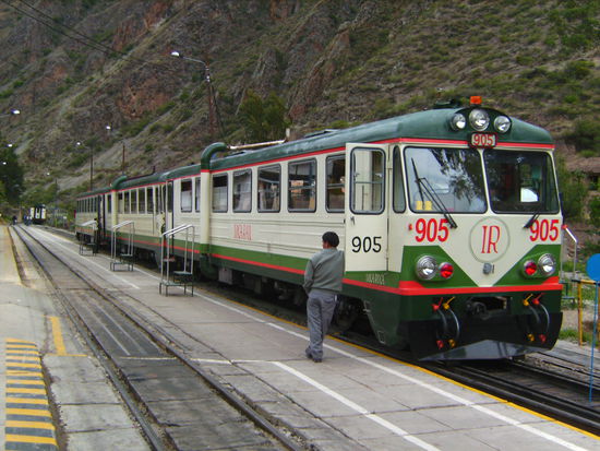 Unser Zug nach Aguas Calientes