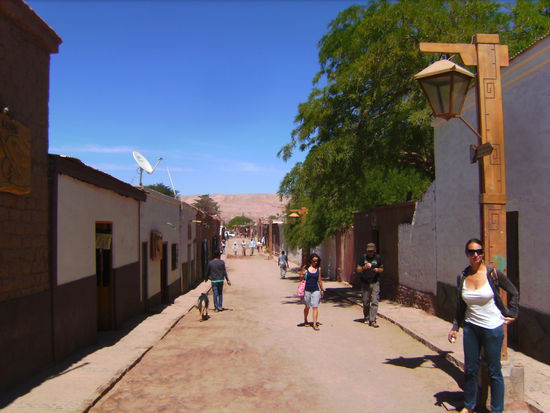 Die "Hauptstraße" von San Pedro de Atacama...
