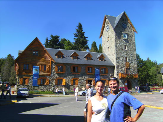 Am Hauptplatz von Bariloche