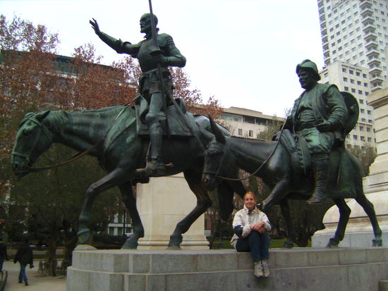 Don Quijote, Sancho Panza und Sabina 