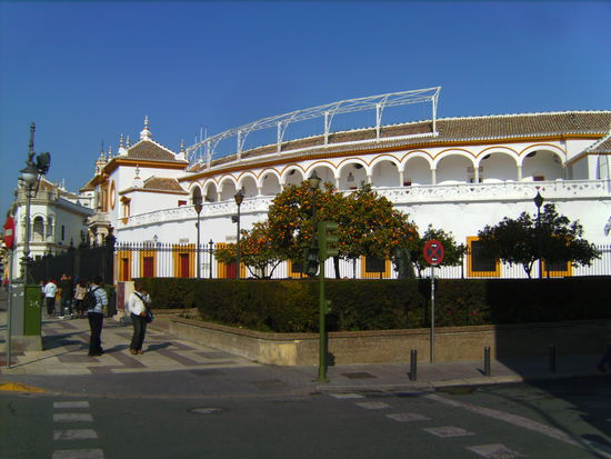 Das Stierkampfmekka von Spanien - Plaza de Toros de la Real Maestranza oder einfach auch nur Stierkampfarena von Sevilla 