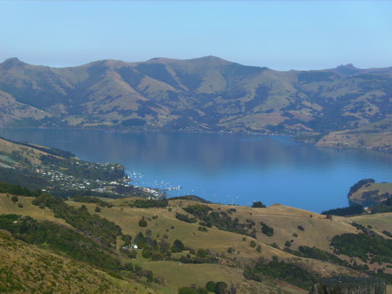 Blick auf Akaroa...