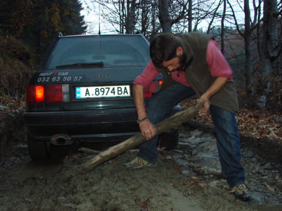 uuups der schlamm muss entfernt werden und ...