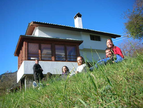 fuer eine nacht "besitzen" wir eine ganze villa