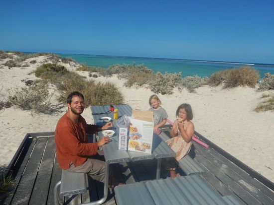 Frühstückvam Strand