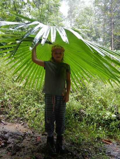 Es hat geregnet an Saras Geburtsfag - wir waren ja auch im Regenwald