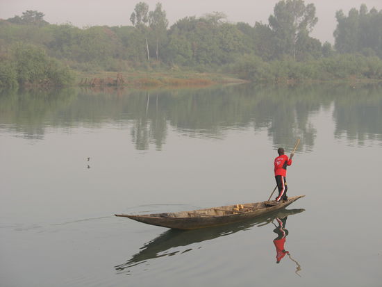 Am Niger in Bamako, der Hauptstadt von Mali.