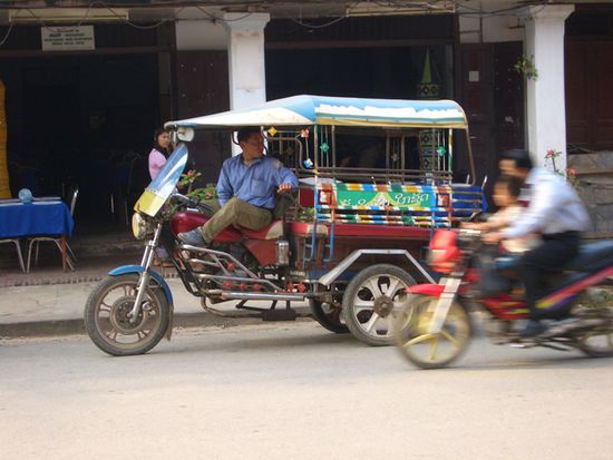 Strassenszene in Luang Prabang