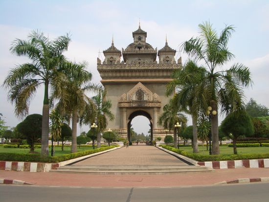 Der Triumphbogen zu Vientiane