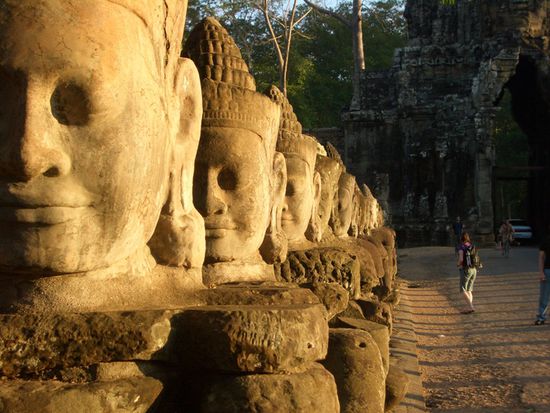 Das South Gate von Angkor Thom