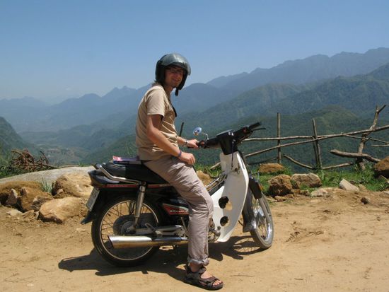 Georg auf der Honda Dream